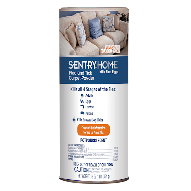 Sentry Home Flea & Tick Potpourri Scent Carpet Powder, 16 oz. - Carousel image #1
