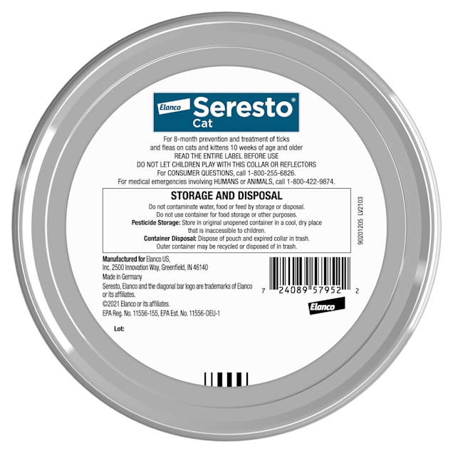 Seresto 8 month flea & tick clearance prevention collar for cats & kittens