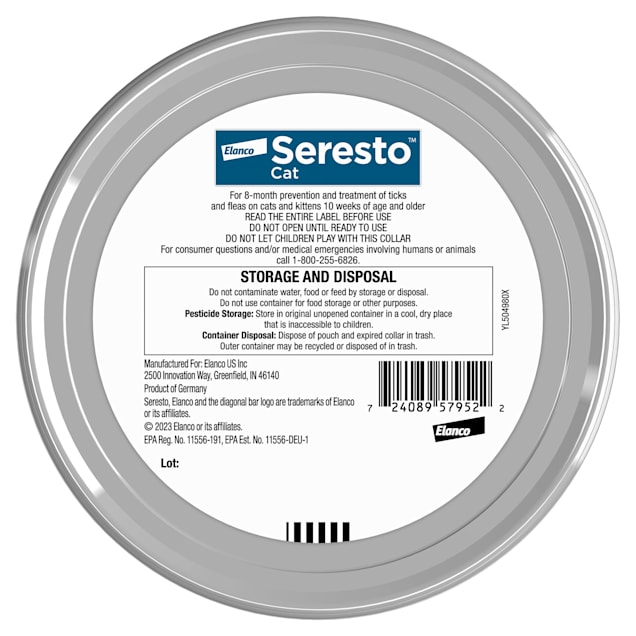 Seresto 8 month flea & tick prevention collar for cats cheap
