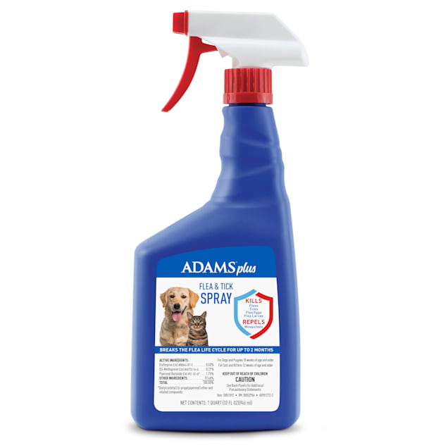 Adams Plus Flea and Tick Spray for Cats and Dogs 32 fl. oz