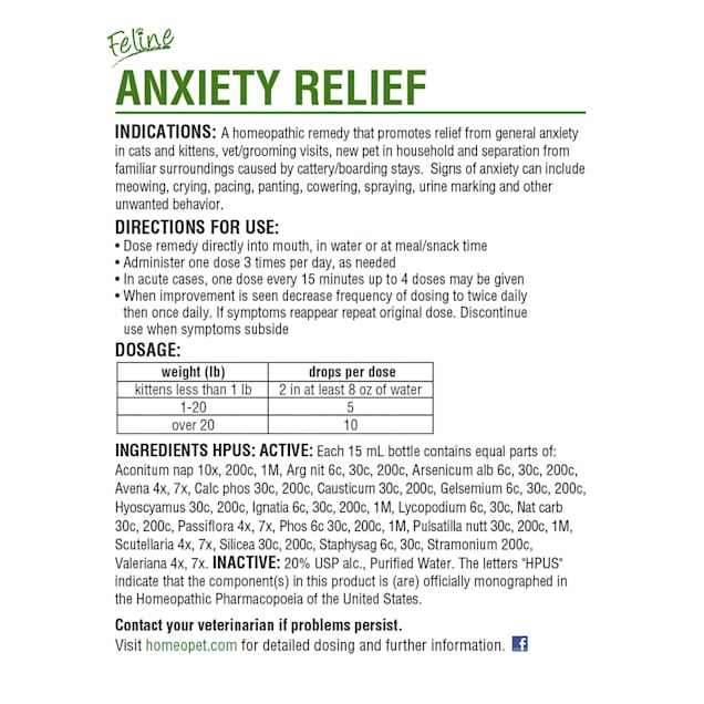 Feline anxiety relief sales