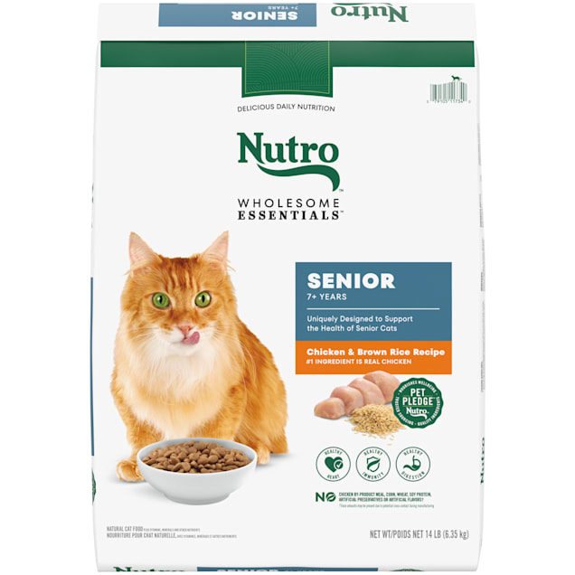 Nutro Wholesome Essentials Senior Indoor Dry Cat Food for Healthy