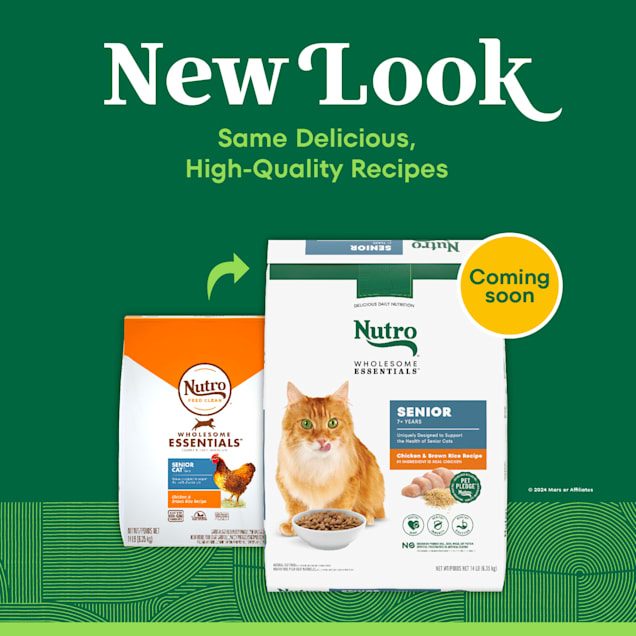 Nutro wholesome essentials indoor senior cat food best sale