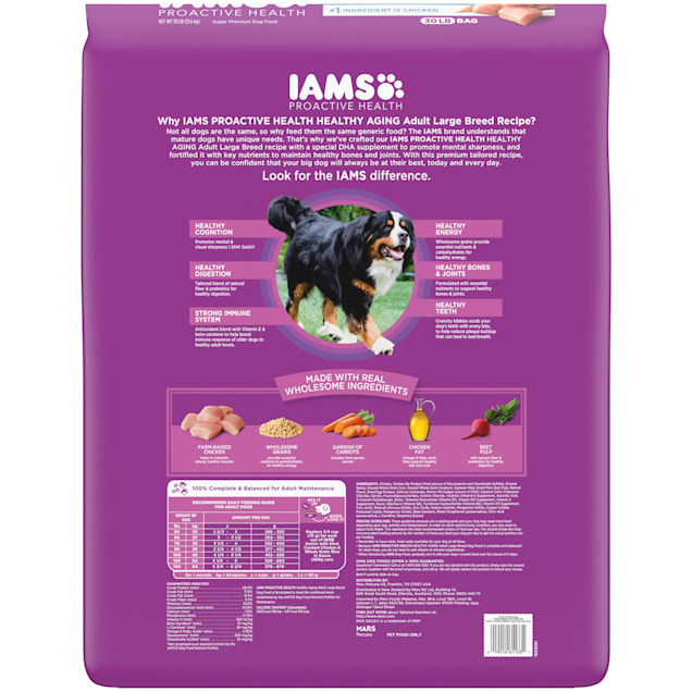 Iams ProActive Health with Real Chicken Mature Adult Large Breed Dry Dog Food 30 lbs