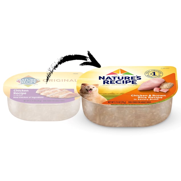 Nature s Recipe Adult Dog Food Trays Chicken 2.75 oz. Petco