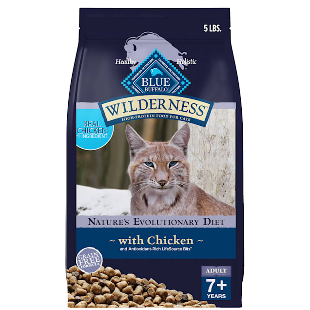 Blue Buffalo Wilderness Natural Mature High Protein Grain Free Dry Cat 5 lbs. | Petco