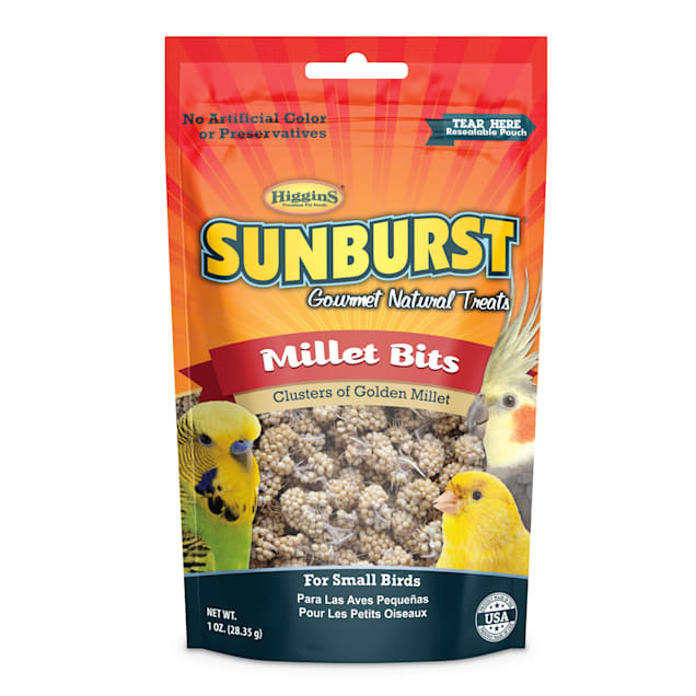 Higgins Sunburst Gourmet Natural Treats - Millet Bits, 1 oz - Carousel image #1