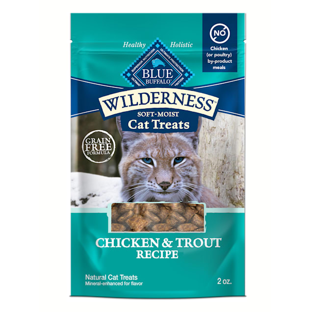 Blue Buffalo Blue Wilderness Chicken & Trout Cat Treats, 2 oz. - Carousel image #1