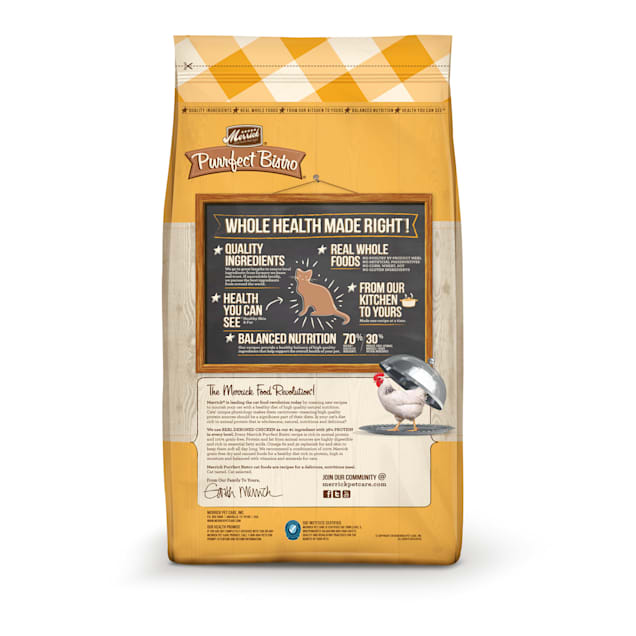 Merrick Purrfect Bistro Grain Free Real Chicken and Sweet Potato Adult Dry Cat Food 12 lbs