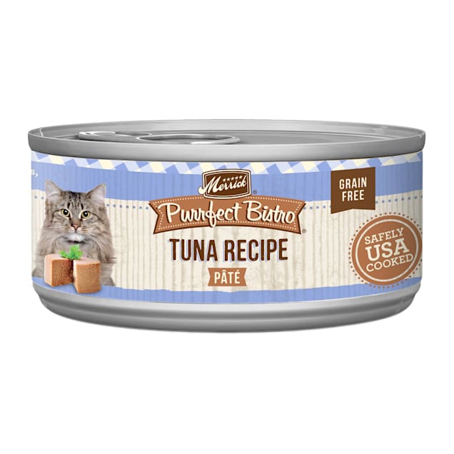 Merrick Purrfect Bistro Grain Free Tuna Pate Wet Cat Food, 5.5 oz