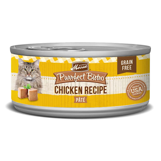 Merrick Purrfect Bistro Grain Free Chicken Recipe Pate Wet Cat Food, 5.5 oz. - Carousel image #1