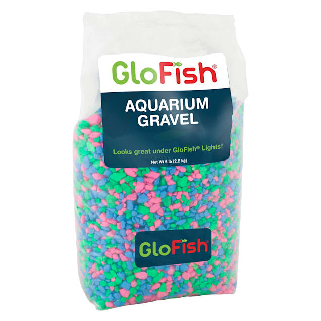 GloFish Fluorescent MultiColor Gravel 5 lbs for Aquariums