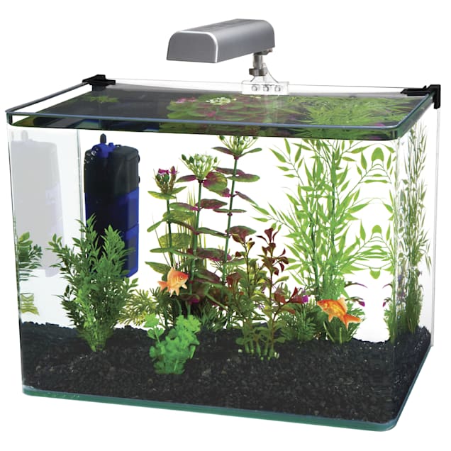  Skywin Corner Aquarium Small Fish Tank - 1.71 Gallon