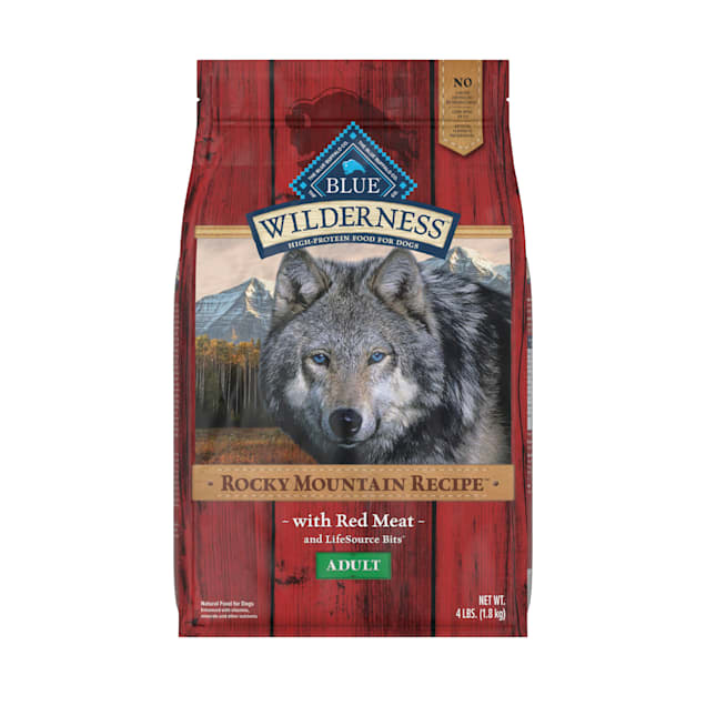 Blue Buffalo Blue Wilderness Rocky Mountain Recipe Adult Red Meat Dry Dog Food, 4 lbs. - Carousel image #1