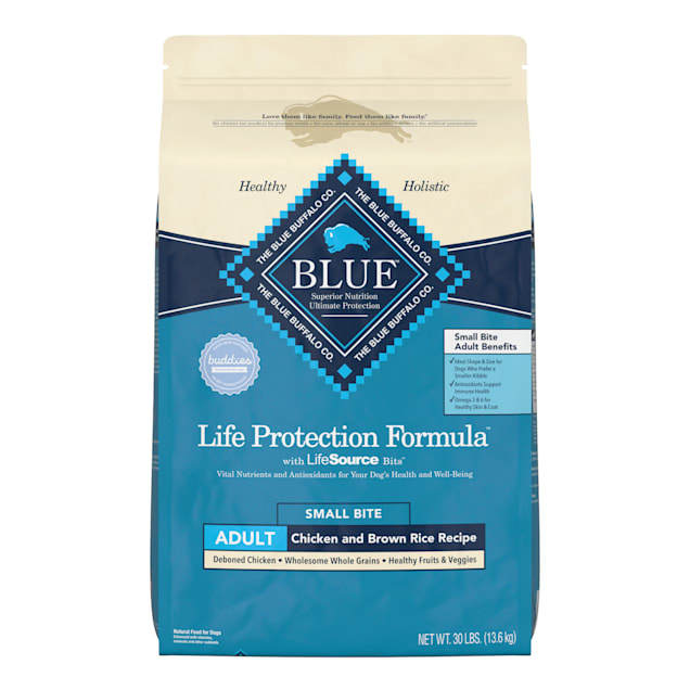 Blue Buffalo Life Protection Formula Natural Adult Small Bite Chicken and Brown Rice Dry Dog Food, 30 lbs. - Carousel image #1