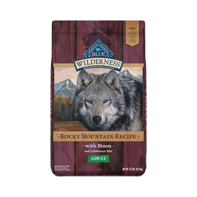 Blue Buffalo Blue Wilderness Rocky Mountain Recipe Adult Bison Dry Dog Food, 22 lbs. - Carousel image #1