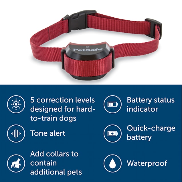 PetSafe Wireless Pet Fence Containment System Receiver Collar Only for Dogs  and Cats Over 5 lb., Waterproof with Tone and Static Correction - from The