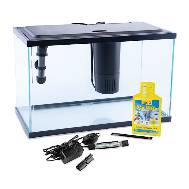 GloFish 5 Gallon Aquarium Kit With Blue White LEDs 16