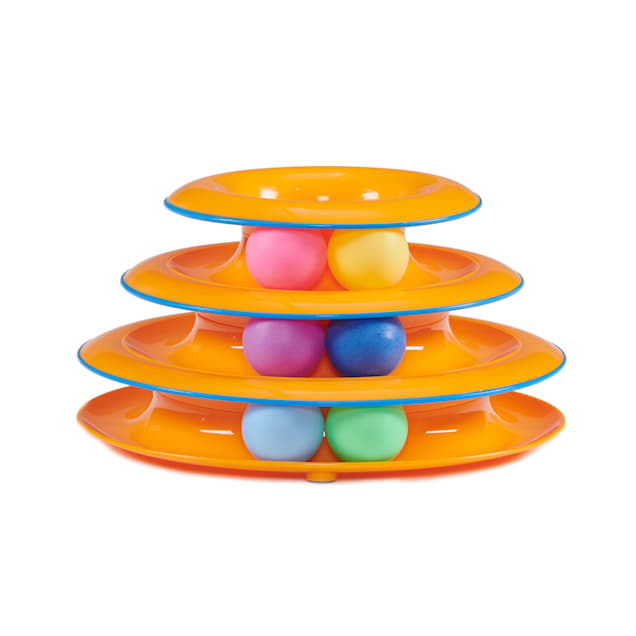 Petstages Tower of Tracks Interactive 3-Tier Cat Toy - Carousel image #1