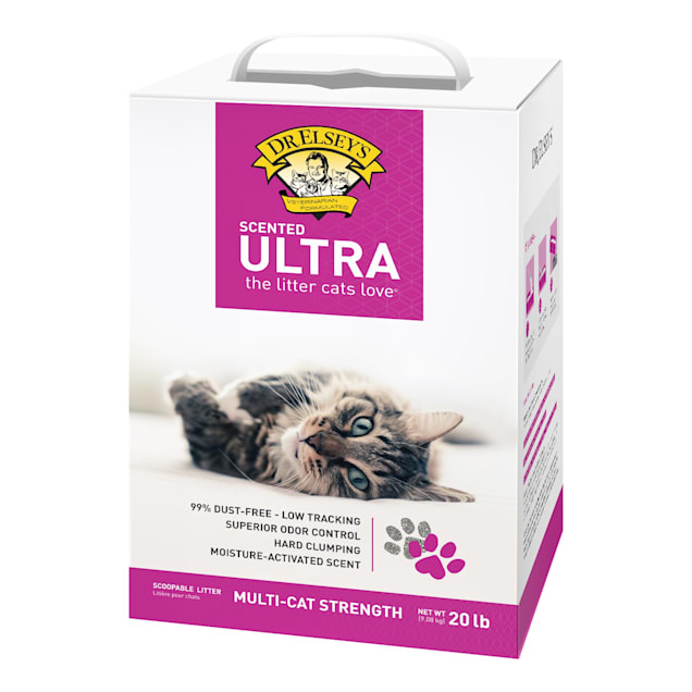 Dr. Elsey's Ultra Scented Clumping Clay MultiCat Litter, 20 lbs. Petco