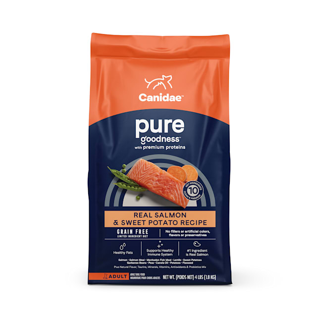 Canidae Pure Real Salmon & Sweet Potato Recipe Adult Dry Dog Food, 4 lbs.