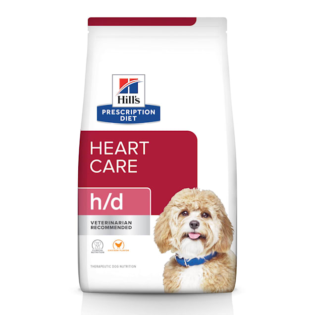 Hill's Prescription Diet h/d Heart Care Chicken Flavor Dry Dog Food, 17.6 lbs., Bag - Carousel image #1