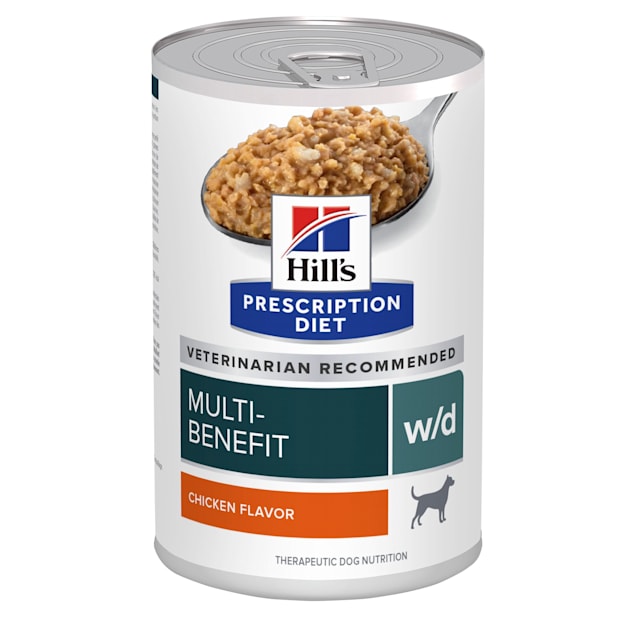 Hill s Prescription Diet w d Digestive Weight Glucose Management with Chicken Canned Dog Food 13 oz. Case of 12