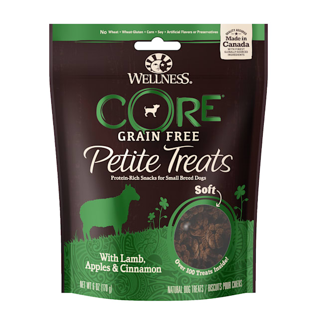 Wellness CORE Grain Free Petite with Lamb, Apples & Cinnamon Small Breed Dog Treats, 6 oz. - Carousel image #1