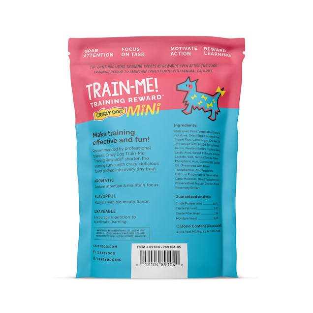 Crazy Dog Train Me Mini Training Reward Dog Treats 4 Oz Bag 0 Count Petco