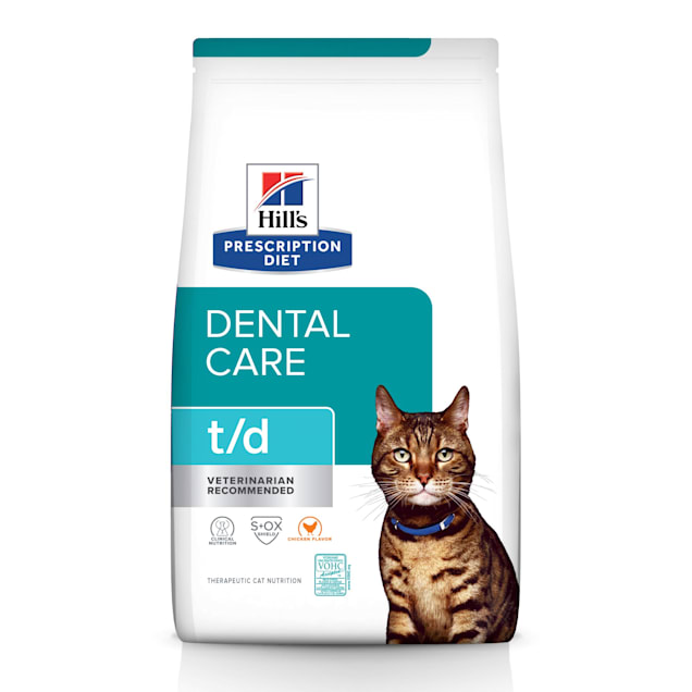 Hill s Prescription Diet t d Dental Care Chicken Flavor Dry Cat