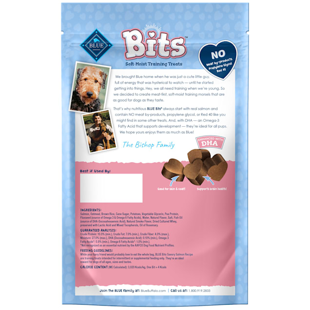 Blue Buffalo Blue Bits Savory Salmon Soft Moist Training Dog