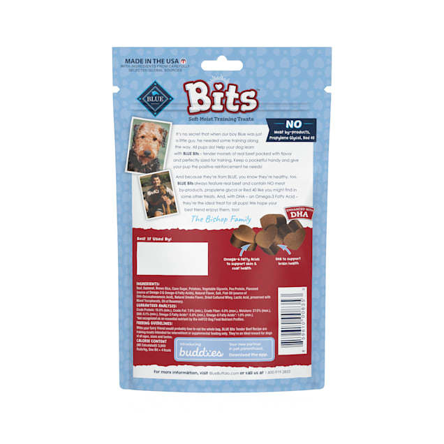 Blue Buffalo Blue Bits Tender Beef Soft Moist Training Dog Treats 4 Oz Petco