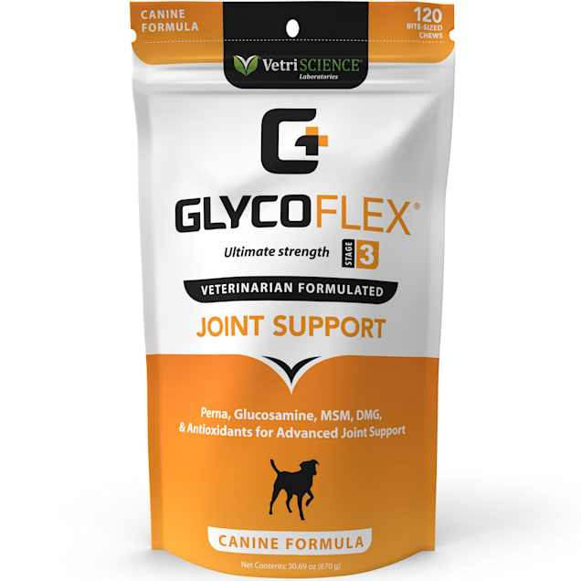 VetriScience Laboratories GlycoFlex 3 Bite-Sized Dog Chews, 120 count. - Carousel image #1
