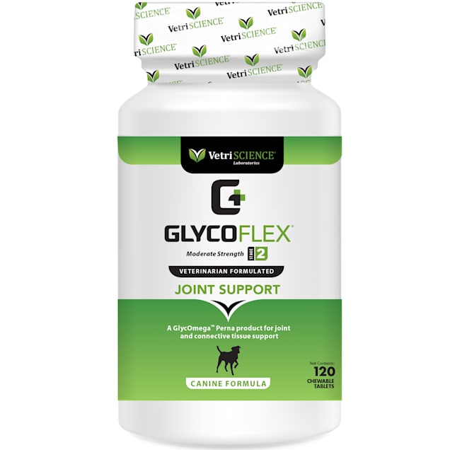 VetriScience GlycoFlex 2 Chewable Dog Tablets, Count of 120 - Carousel image #1