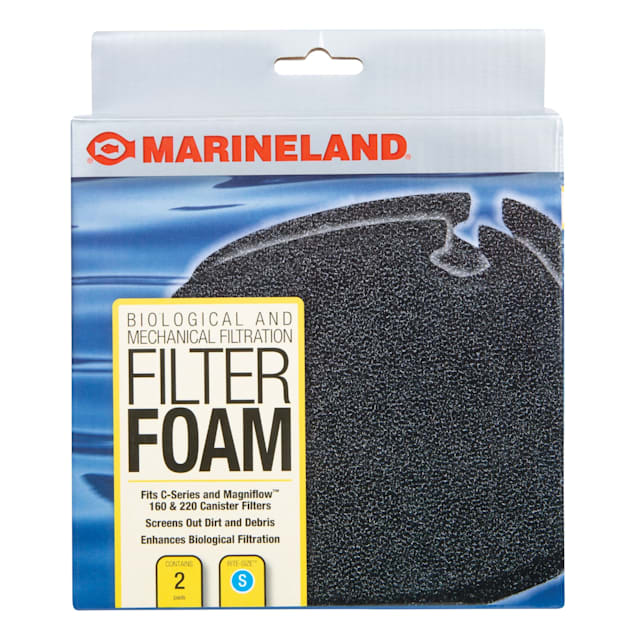 Marineland Filter Foam Supports Biological And Mechanical Aquarium Filtration, Count of 2 - Carousel image #1