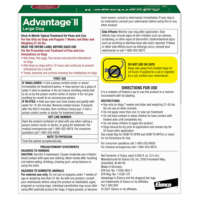 Advantage 2 flea new arrivals treatment for dogs