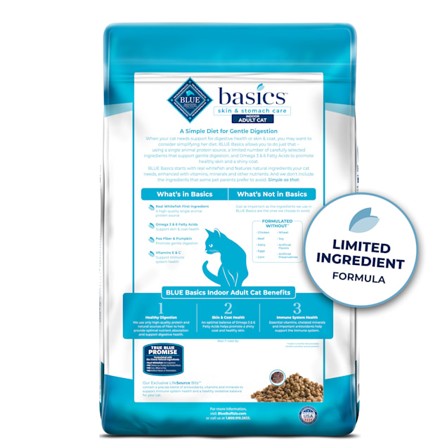 Blue Buffalo Blue Basics Skin Stomach Care Natural Adult Grain