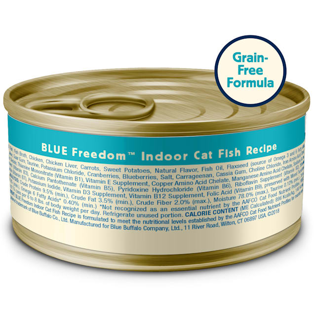 Blue Buffalo Blue Freedom Grain Free Indoor Fish Recipe Wet Cat