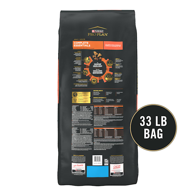 Purina Pro Plan Complete Essentials Shredded Blend Salmon and Rice Dry Dog Food Formula with Probiotics for Dogs 33 lbs. Petco