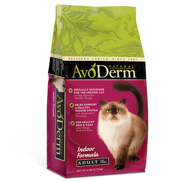 AvoDerm Natural Indoor Hairball Care Dry Cat Food, 6 lbs. - Carousel image #1