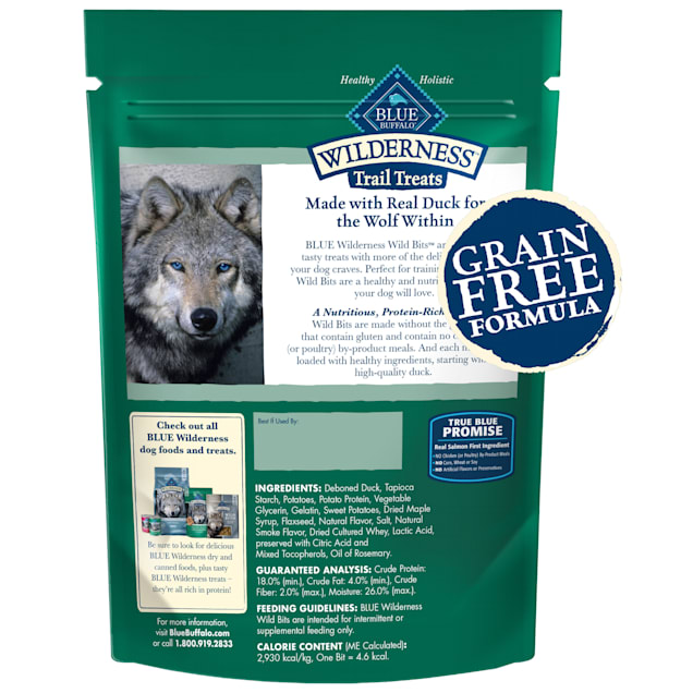 Blue Buffalo Dog Treats Wilderness Wild Bits Duck 4oz