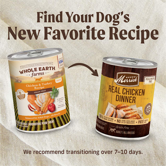 Whole earth top canned dog food