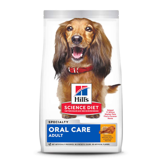 Hill's Science Diet Adult Oral Care Chicken, Rice & Barley Recipe Dry Dog Food, 28.5 lbs., Bag - Carousel image #1