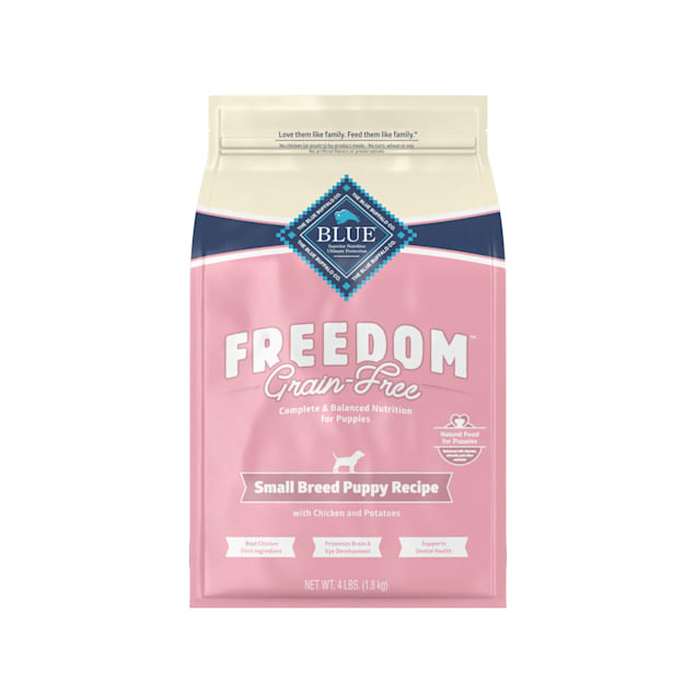 Blue Buffalo Blue Freedom Grain-Free Small Breed Puppy Chicken Recipe Dry Dog Food, 4 lbs. - Carousel image #1