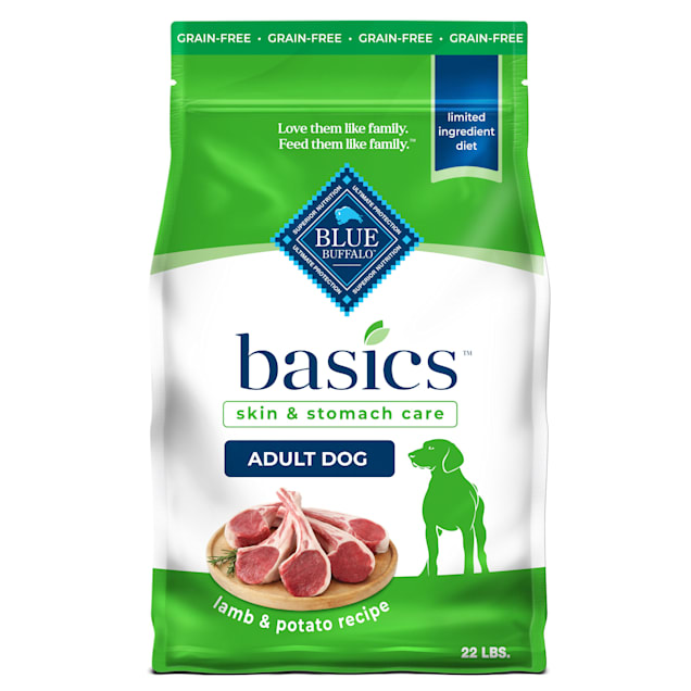 Blue Buffalo Basics Grain-Free, Limited Ingredient Diet, Lamb, Adult Dry Dog Food, 22 lbs. | Petco
