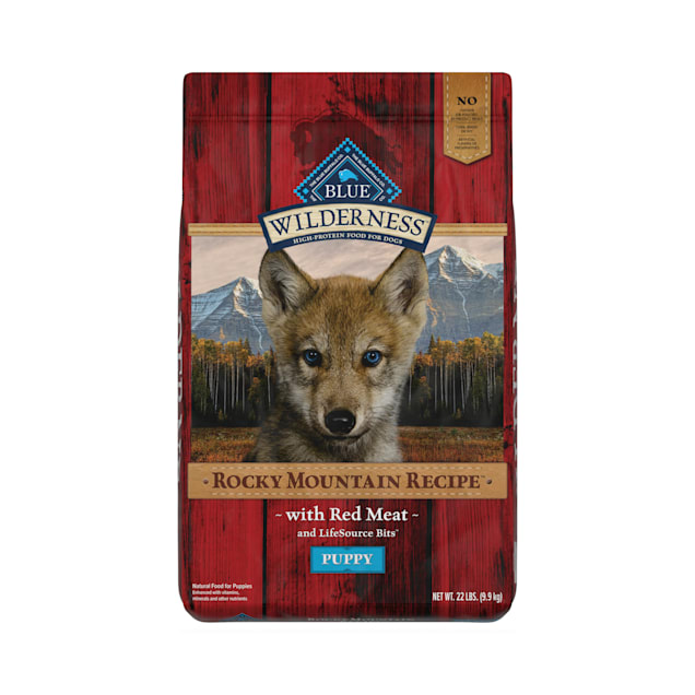 Blue Buffalo Blue Wilderness Rocky Mountain Recipe Puppy Red Meat Dinner  Dry Dog Food, 22 lbs.