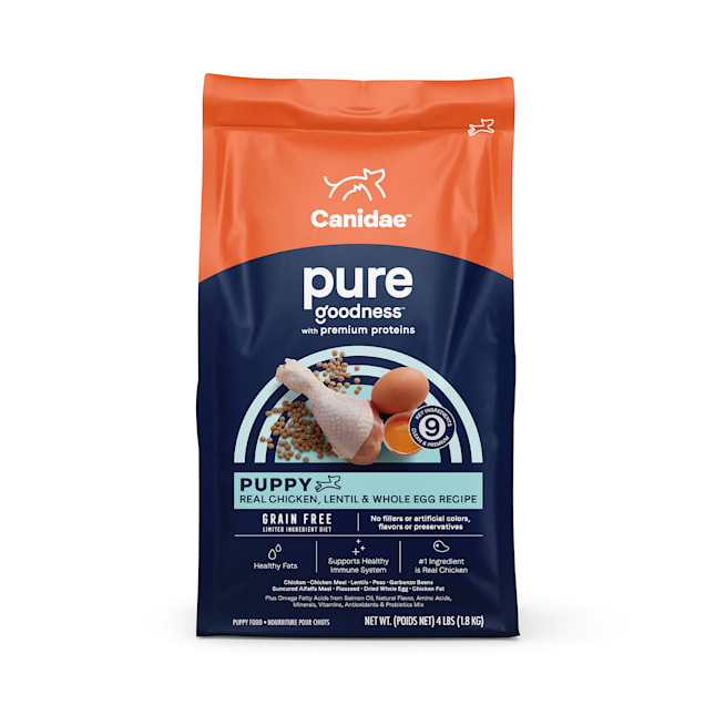 Canidae Pure Puppy Real Chicken Lentil Whole Egg Recipe Dry Dog Food 4 lbs. Petco