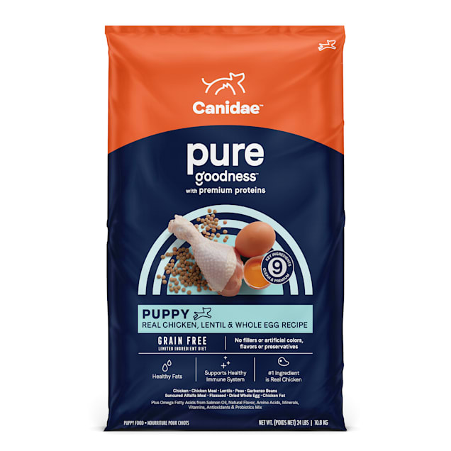 Canidae Pure Puppy Real Chicken, Lentil & Whole Egg Recipe Dry Dog Food, 24 lbs. - Carousel image #1