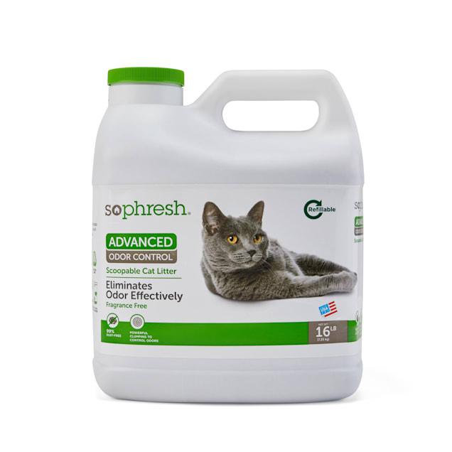 So Phresh Advanced Odor Control Scoopable Fragrance Free Cat Litter, 16