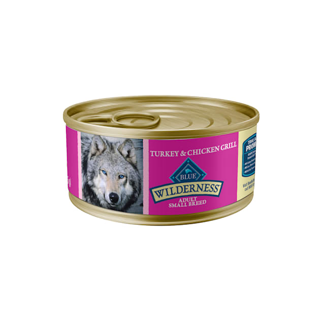 Blue Buffalo Blue Wilderness Small Breed Turkey & Chicken Canned Dog Food, 5.5 oz. Case of 24 - Carousel image #1